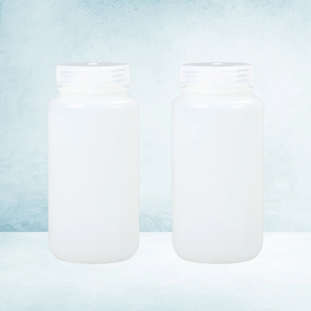 

2 Pcs Disinfectant Bottle HDPE Empty Water Holder Perfume Container Filling White