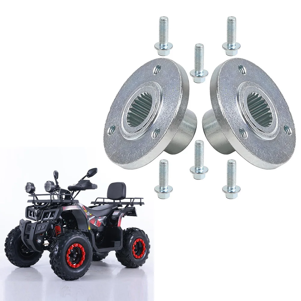 Wheel Rear Axle Hubs with 3 Studs 24mm 23T SplineE for ATV for quad for buggy for Go for kart 4 Wheelers for drift Trikes Cart