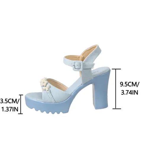 12 best sales नीली ऊँची एड़ी - №10