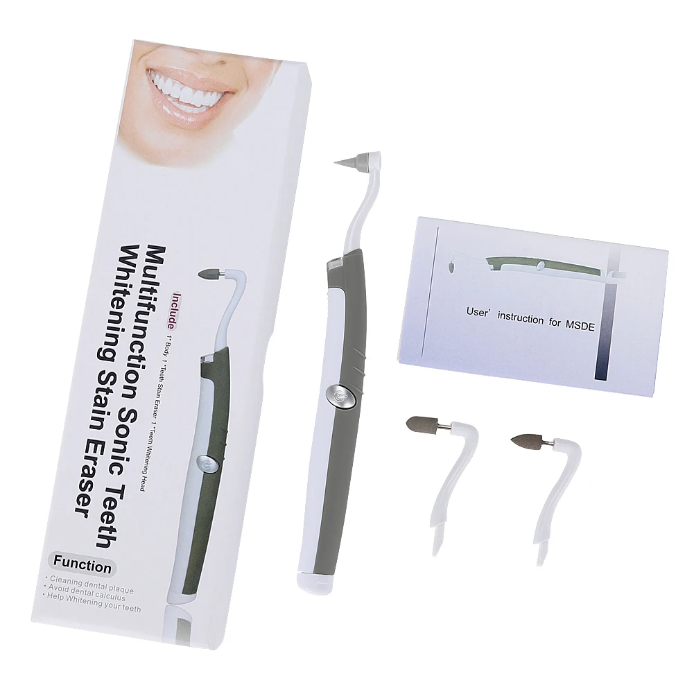 Teeth Whitening 3 in 1 Home Sonic Vibration HygieneTool Light Autoclave Dental Pick Stain Eraser Clean Tartar Dentist Oral Tools