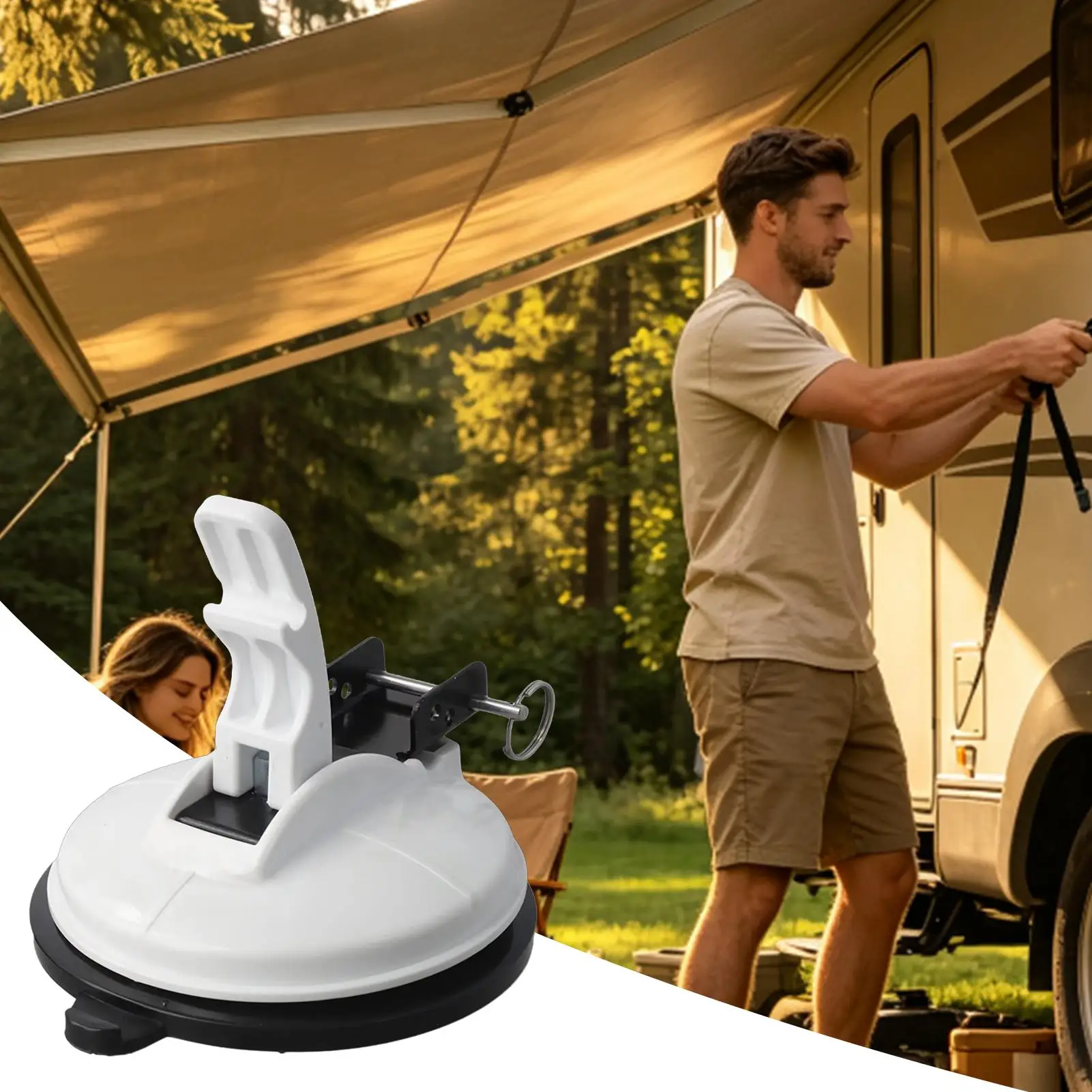 Strong Suction Cups Non-Slip Vacuum Strong No Drilling Clip RV Roof Camping Tarp Accessories For Glass Window Tile Car Truck view 3