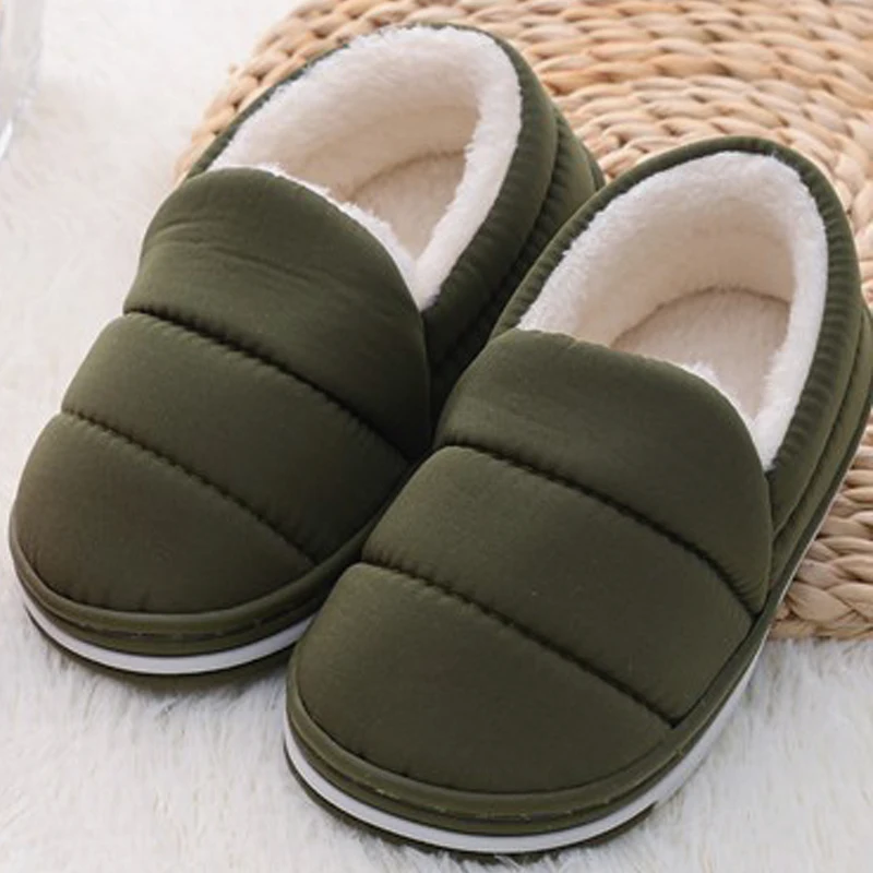 Fashion Toddler Boys Slippers Winter Warm Shoes Casual Home Wear Baby Girls  Anti-slip Sole Loafers Classic Solid Kids Footwear