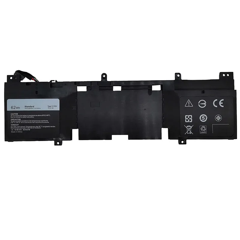 15.2V 62Wh N1WM4 Laptop Battery For Dell Alienware 13 R2 Series ALW13ED-2708 ALW13ED-2608 ALW13ED-1508 62N2T 2P9KD 3V806 New