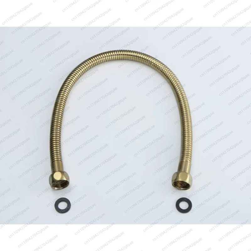 Rose Gold 304 Stainless Steel Toilet Water Inlet Pipe 50cm G1/2