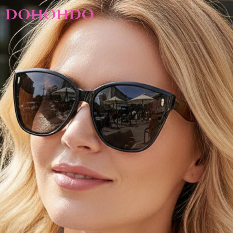 

Fashion Designer Cat Eye Rice Nail Women Sunglasses Luxury Brand Big Frame Sunglass Men Outdoor Travel Shade Eyewear Очки UV400