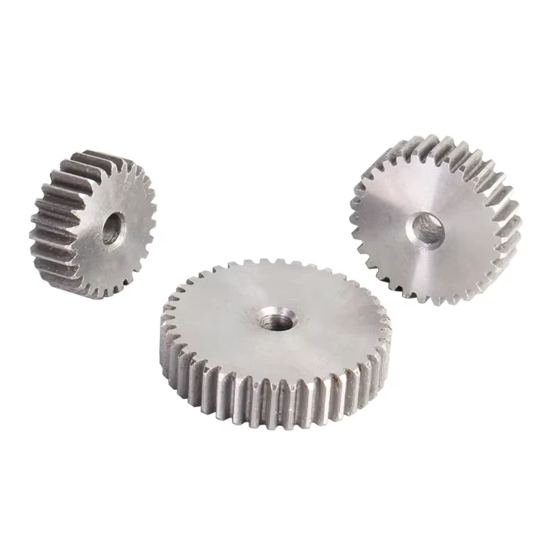 ترس أسطواني 1M-28T/29T/30T~35T/36T/37T/38T/39T/40T/41T/42T/43T 45 #   عجلة تروس من مادة الصلب الكربوني لأجزاء النقل