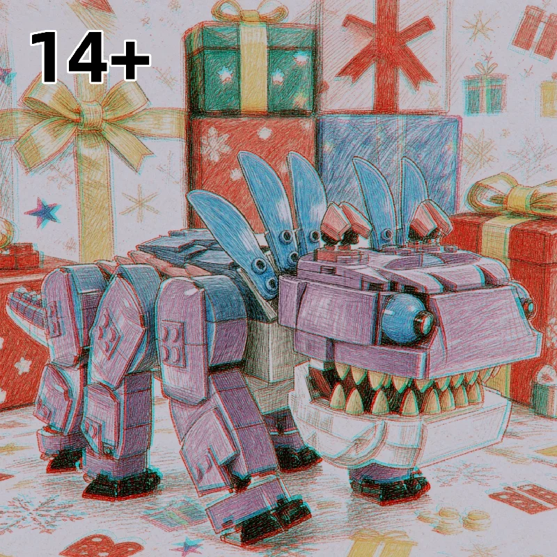 In Stock Classic Film Series Creative Puzzle Cute Monster Model Bricks 1084 PcsToy Adults DIY Building Blocks Holiday Present
