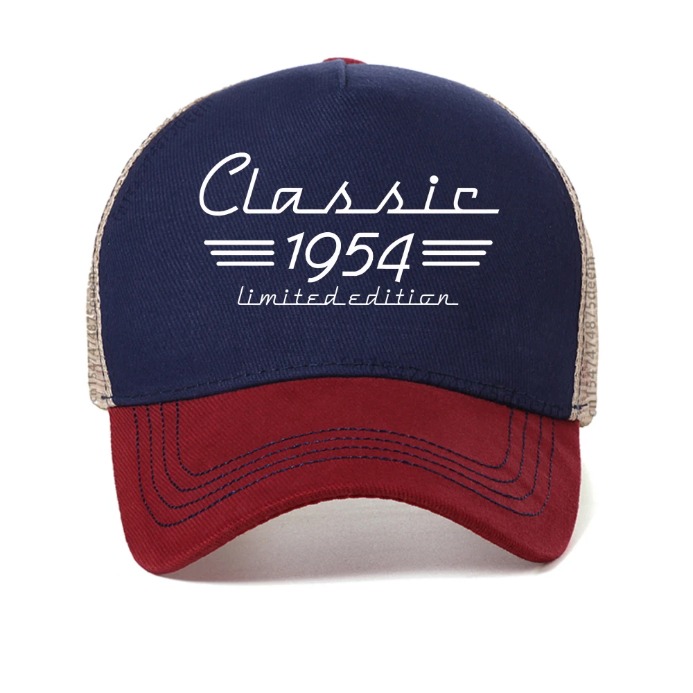 

1954 Car Lover Shirt Born in 1954 baseball cap 70th Retro Vintage Turning 70 Mechanic caps Breathable snapback hat trucker hats