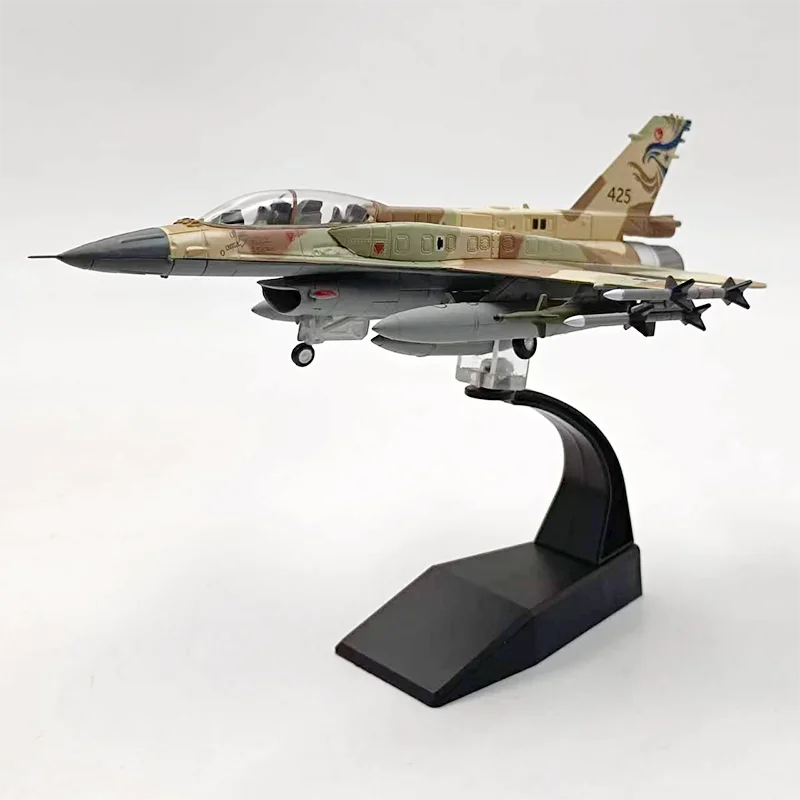 F16 Plane model Toy 1:72 Scale F-16I Sufa Fighter Model Diecast Alloy Plane Aircraft Model Toy Static For Collection