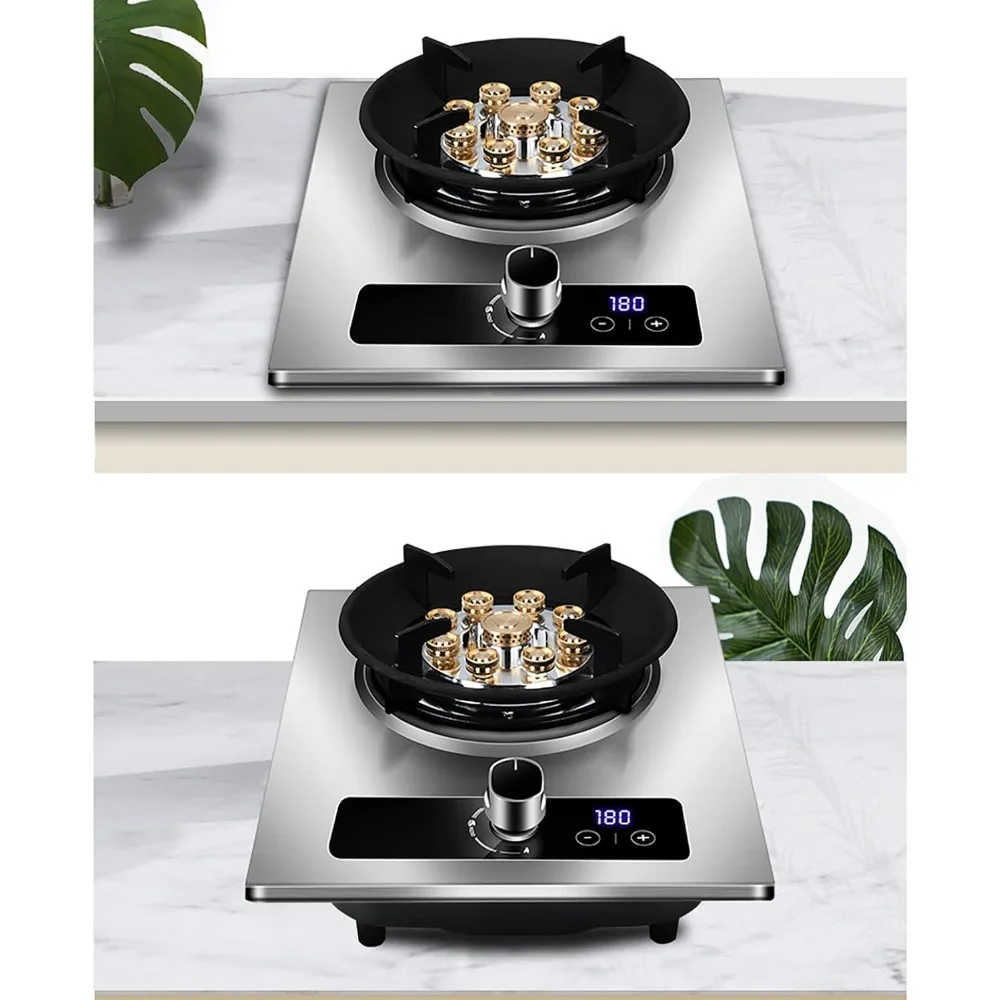 موقد غاز لطباخ الغاز، موقد غاز مدمج، موقد غاز بمنطقت واحد، حماية من اللهب ووظيفة التوقيت، للتدفئة، الطبخ