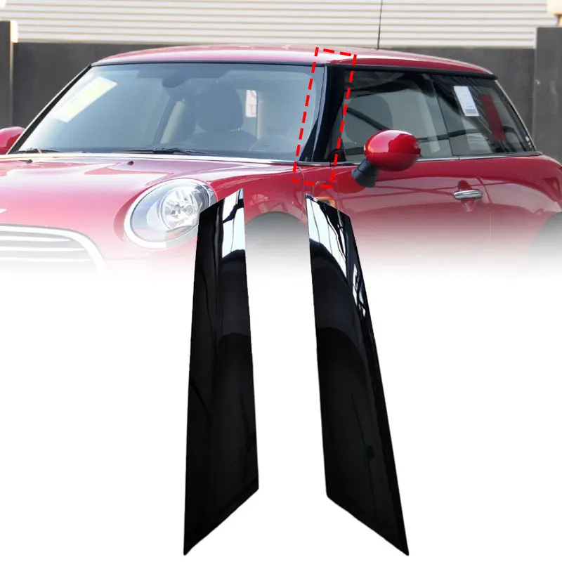 

Car Front Windshield Post Trim Bright Exterior Molding A Pillar Trim Cover For BMW Mini Cooper R57 R55 R56 2007-2015 51137272584