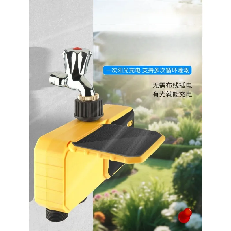 for WiFi Smart Water Valve Controller, Solar-Powered 4-Channel Automatic Irrigation