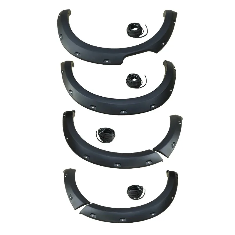 Car Fender Flares Arch Wheel Eyebrow Protector Mudguard Sticker Compatible for NP300 (Color : with Reflector) 21-