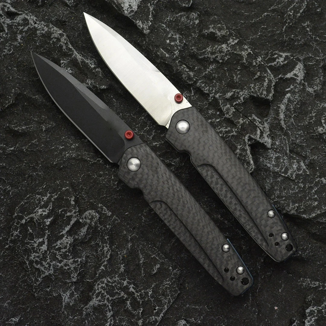 

Скамейка 485, складной нож, ручка из углеродного волокна, портативный для кемпинга и охоты, карманный нож в подарок для выживания