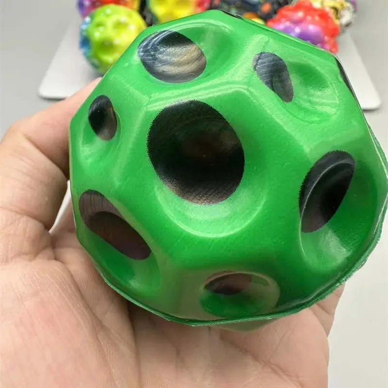 Pelota antiestrés para niños, pelota que rebota de alta resistencia extrema, pelota antiestrés de goma antigravedad de PU, juguetes para niños, juegos de fiesta en interiores y exteriores