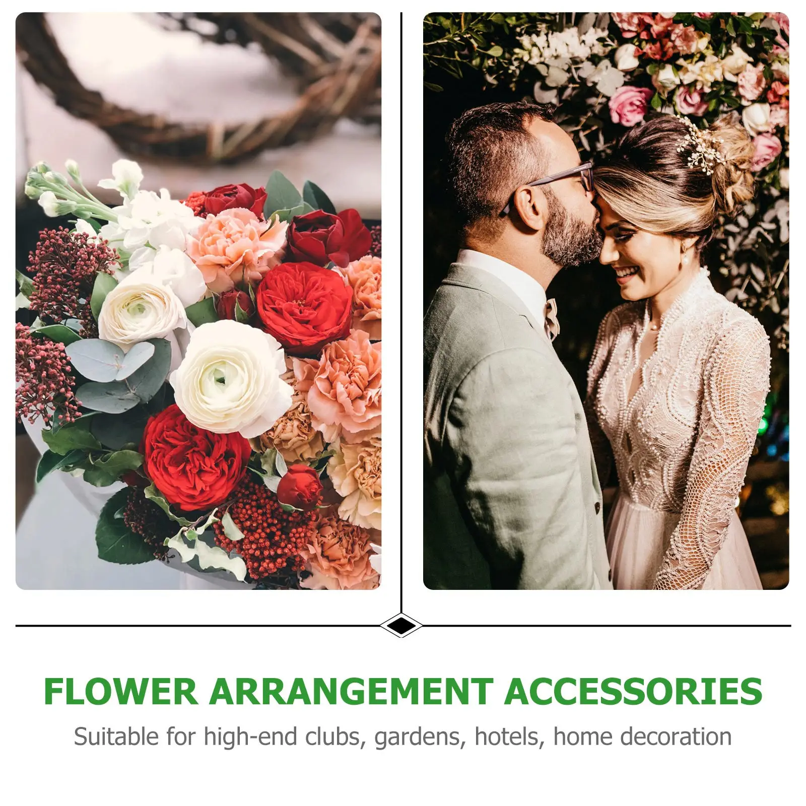 

3Pcs Flower Plastic Frame Decorative Arrangement Rack DIY Flower Fixer for Wedding Party Home Office Decoration