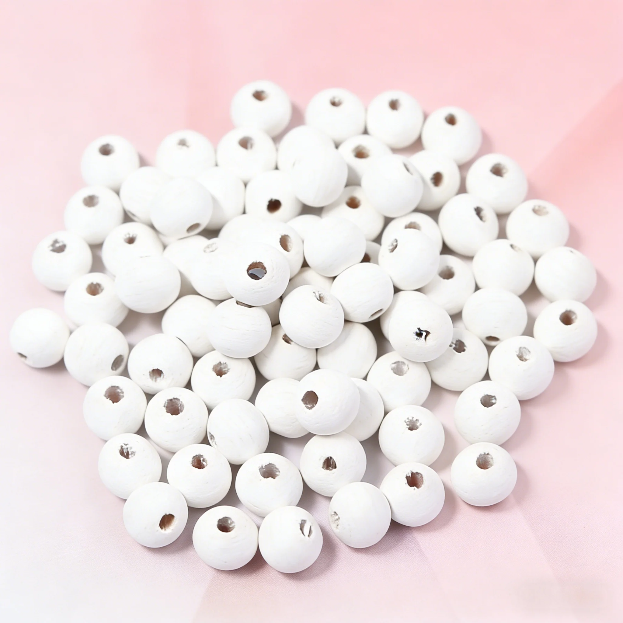 6mm 1000Pcs White Natural Wooden Round Ball Spacer Beads For Jewelry Making DIY 2017 New MT0223