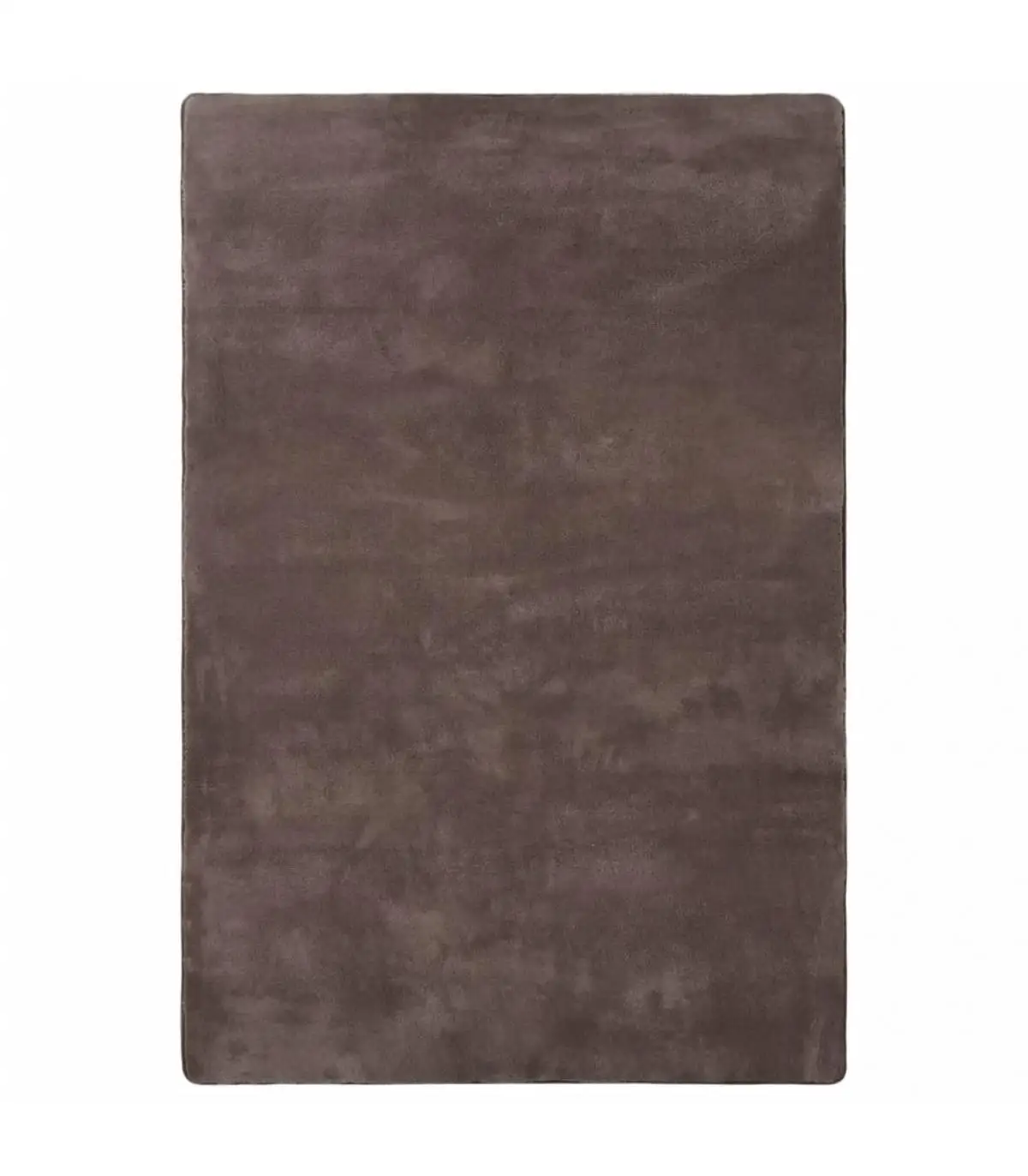 Rugs plush rug gray taupe 200x140 cm