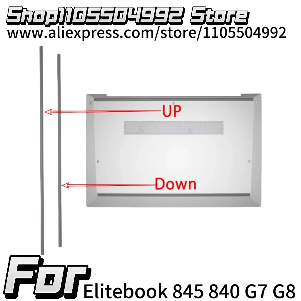 1PC Rubber Bottom Shell Cover Foot Pad For Elitebook 845 840 G7 G8 Non-Slip Bumper Feet Strip Laptop Accessories
