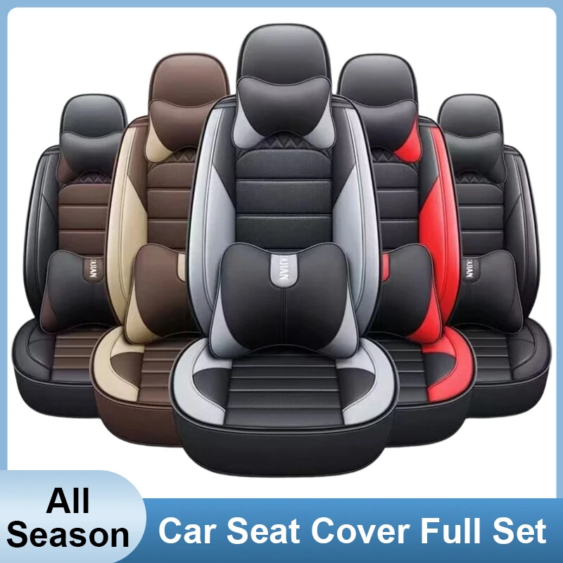 

Luxury Full Set Leather Car Seat Covers All Season For Kia Sportage Ceed Stonic Stinger Soul Rio Seltos Cerato Sorento