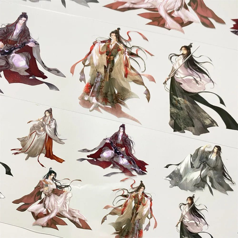 ZERO Ancient Style Swordsman Man Vintage Decorative Stickers for Scrapbooking Phone Case DIY