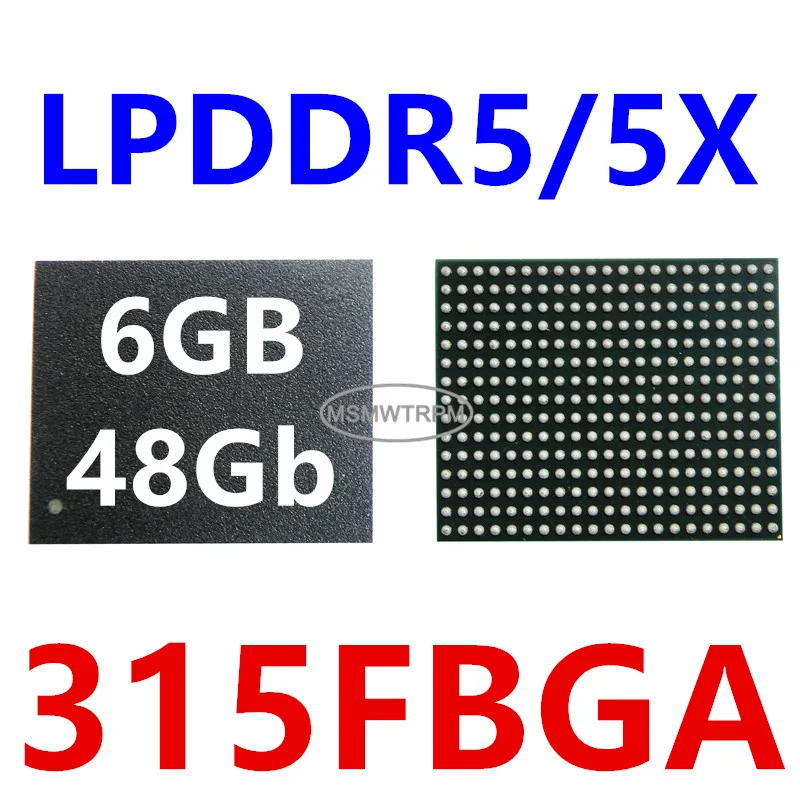 MT62F1536M32D4DS-023 AAT:A D8CMX MT62F1536M32D4DS-023 AAT:B D8CNK LPDDR5/5X 6GB 8533Mbps 315FBGA 48Gb شريحة الذاكرة IC المتكاملة