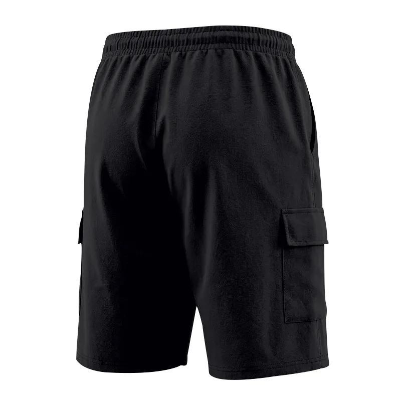Amerikanische Multi-Pocket-Overalls für Herren, Outdoor-Sport und Freizeit, lockere, einfarbige Leinen-Overalls, Fünf-Punkt-Shorts – Detail 15