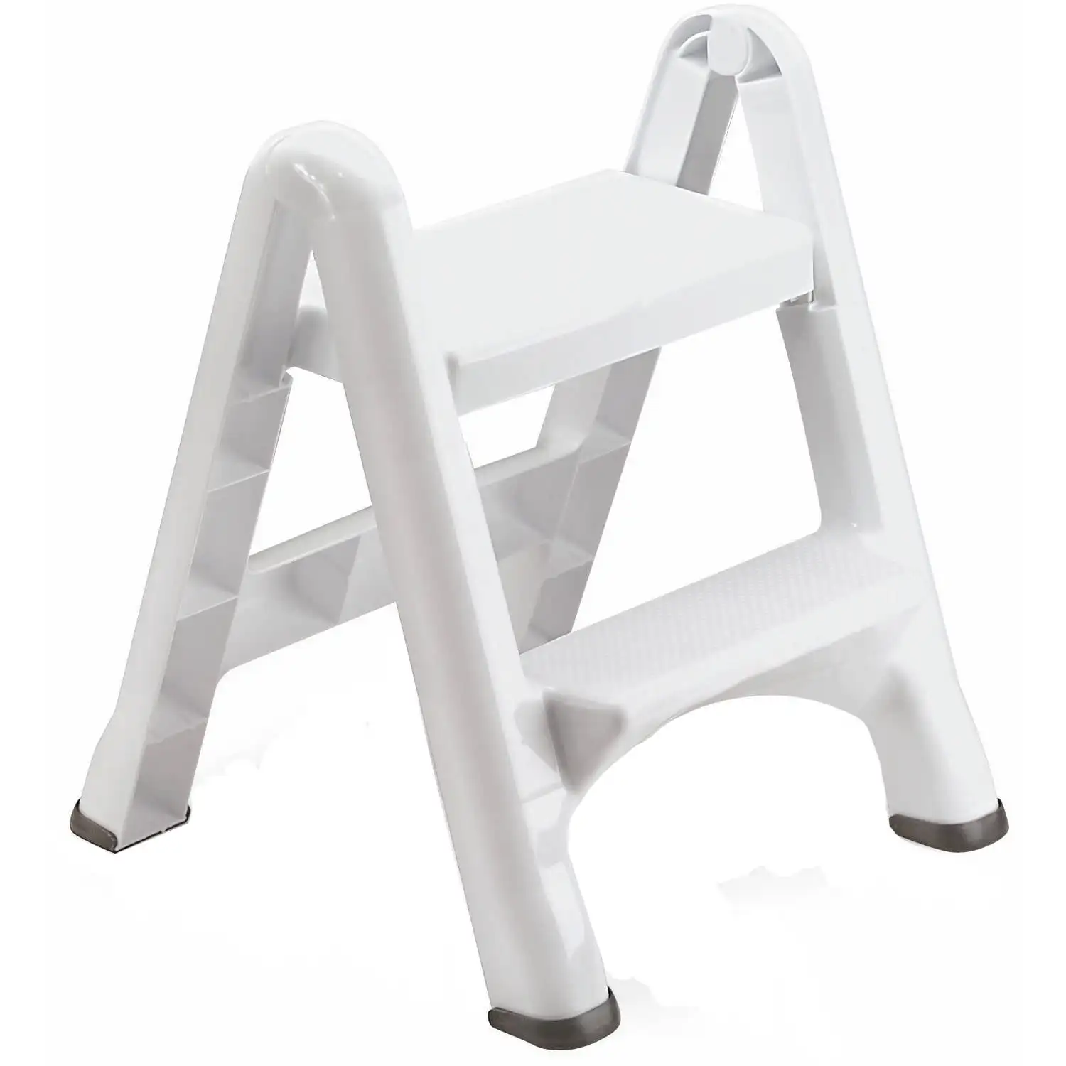 

Skid-Resistant Anti-Slip Folding 2-Step Stool, White Ladder for Home, Garden, Kitchen, Conveniently Portable