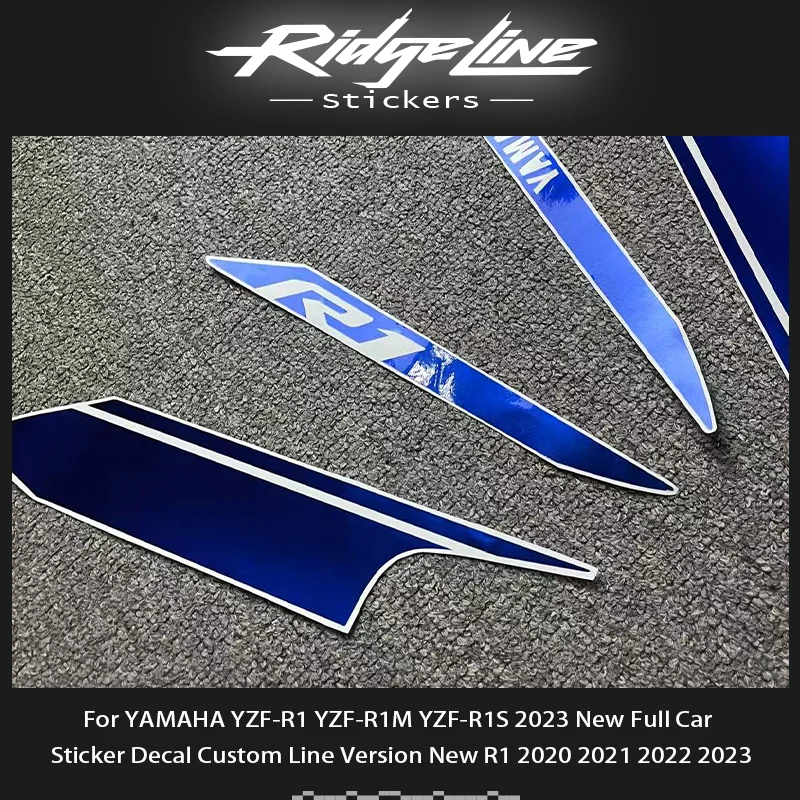 For YAMAHA YZF-R1 YZF-R1M YZF-R1S 2023 New Full Car Sticker Decal Custom Line Version New R1 2020 2021 2022 2023