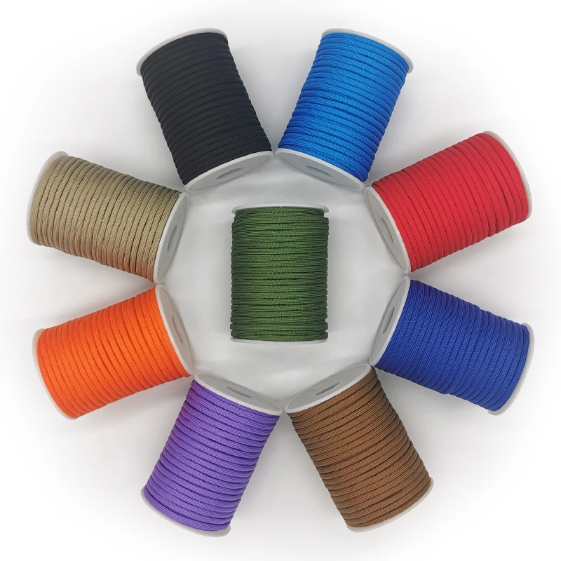 30M 550 Standard 7-Core Paracord Rope 4mm Outdoor Parachute Cord Survival Umbrella Tent Lanyard Strap