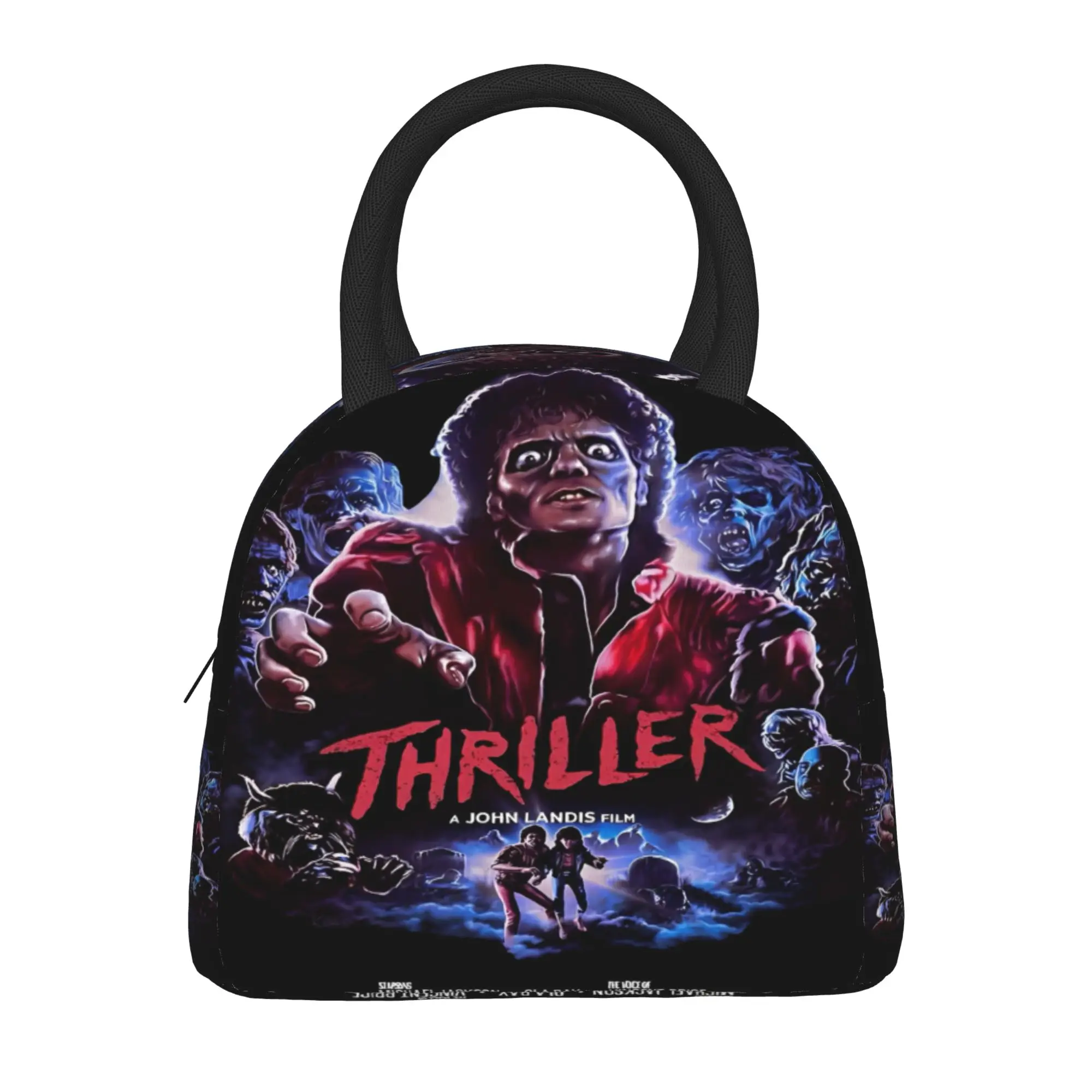 Michaels Thriller Jacksons Lunch Bag Picnic Portable Lunch Box For Child  Waterproof Graphic Cooler Bag