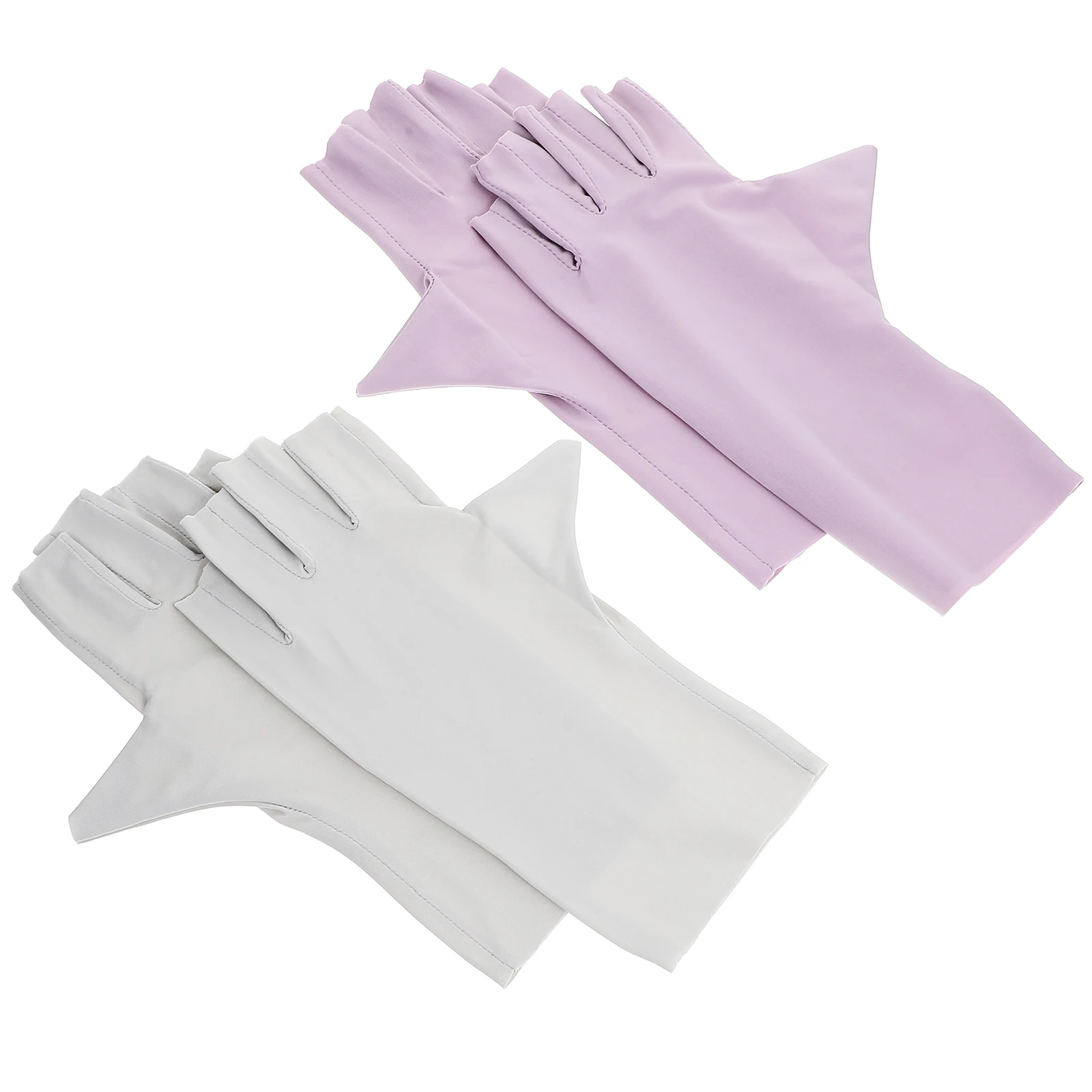 

2pcs 2 Pairs UV Gloves 149 Pink 149 Blue Thin Breathable Anti UV for Women Manicure Nail Sunscreen Hand Protection