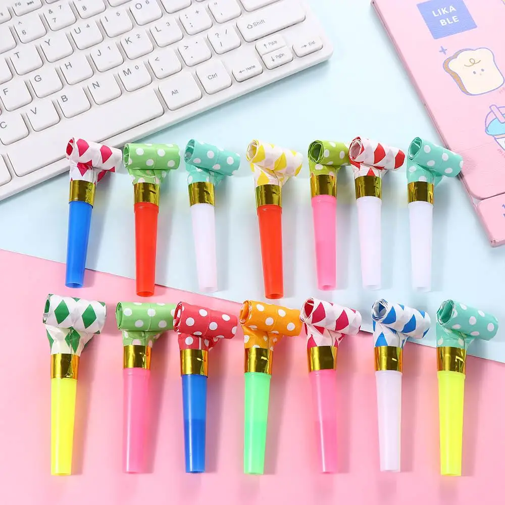 Party Favors Funny Prop Colorful Dragon Whistle Kids Toy Birthday Party Blower Whistle Blowouts Whistles Noise Maker Toys