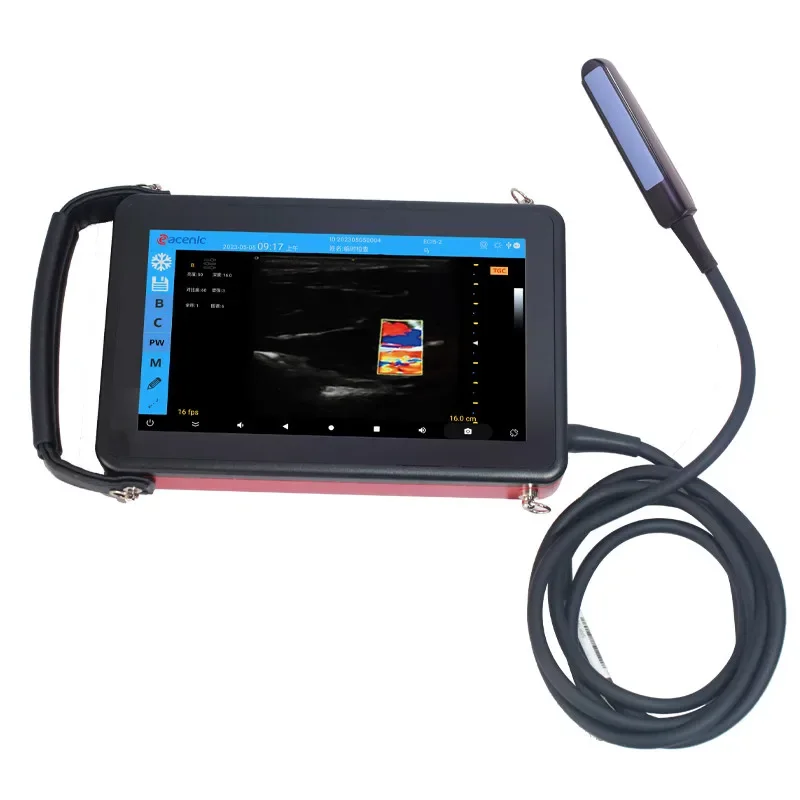 CE ISO approved portable cows pig horse veterinary ultrasound scanner