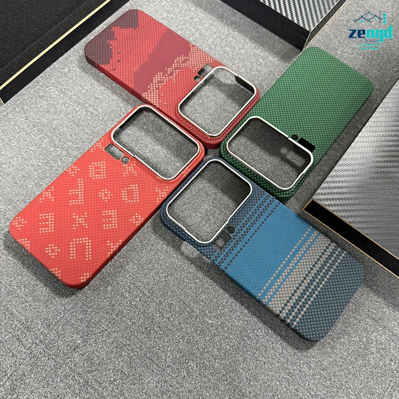 

Магнитный чехол из арамидного волокна для Xiaomi 17 Pro/17 Pro Max — противоударный чехол с зерном личи