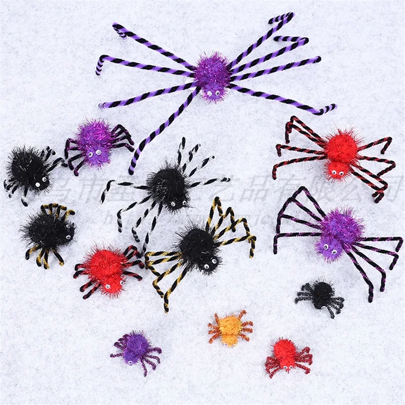 Halloween Plush Spider Decorations Ghost Festival Prank Props Exquisite Scary Props Beautiful Exclusive Design Gift for Friend