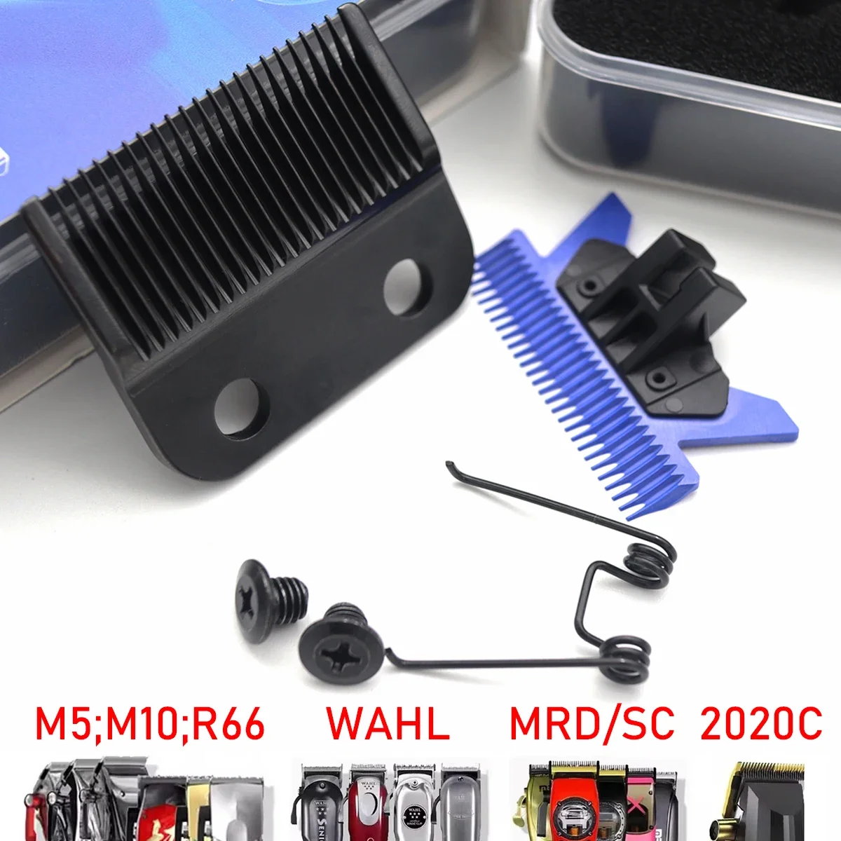 Blue Blade For H1 V001 8148 V003 R66 M10 Madeshow Wmark Kulilang Vgr Barbes Professional Electric Clipper Blade