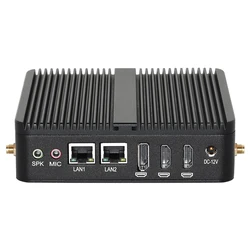 XCY Mini PC Industrial Intel Celeron J6412 8GB DDR4 512GB M.2 NVMe SSD 2xCOM RS232 2x GbE LAN 3x Display USB Windows 10/11 Linux