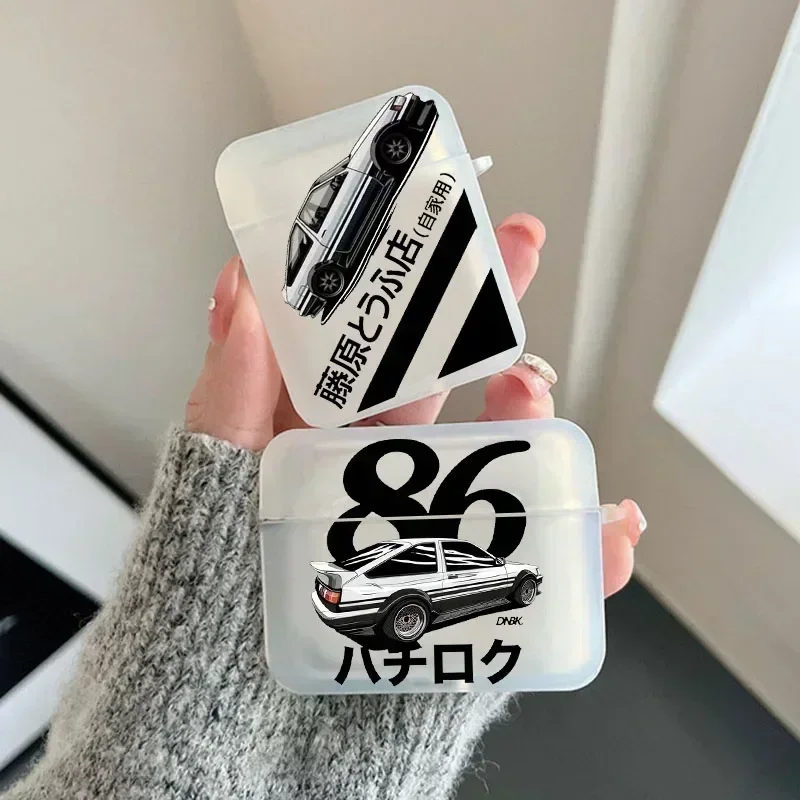 

Japanese Anime Movie Initial D Earphone Case for Airpods 4th 3rd Pro 3 2 Covers for Airpod 2 3 1 Protective Accessorie Shell