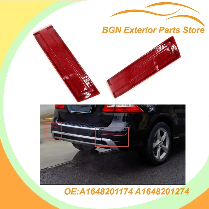 

A1648201174 A1648201274 1Pcs Left or Right Bumper Reflector for Mercedes GLClass GL320 GL450 A164820117439