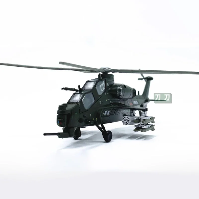 Diecast 1:100 Scale Z-10 helicopter Alloy finished aircraft simulation model Static decoration Souvenir gifts for adult boy