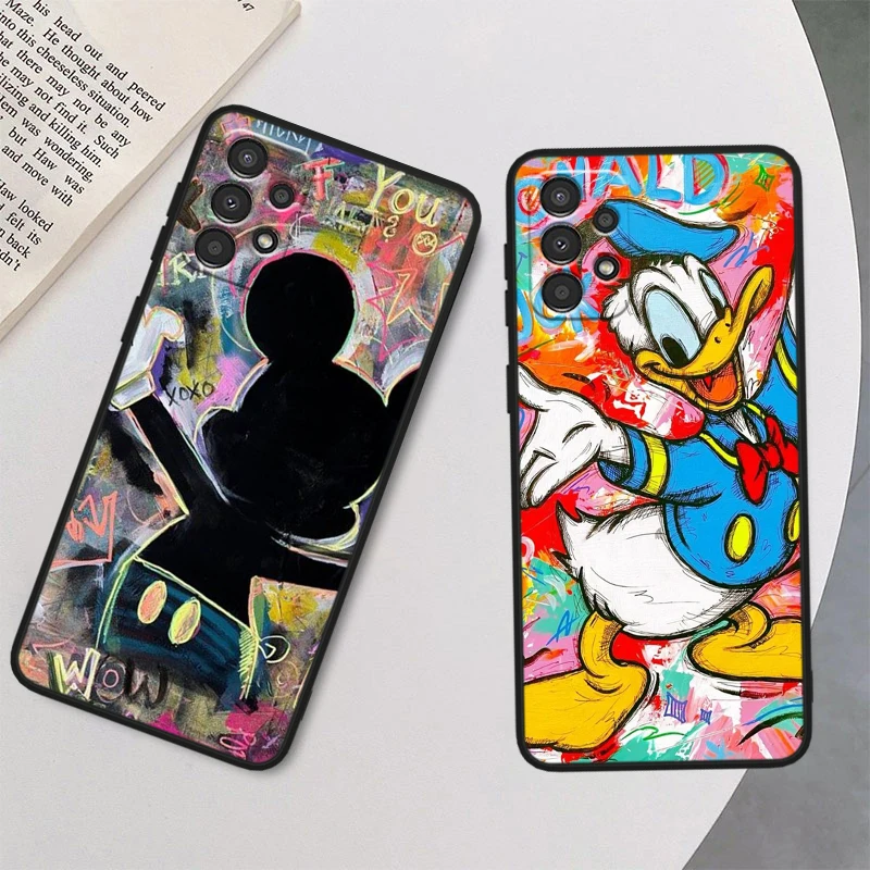 Disney Donald Duck For Samsung A90 A80 A70S A60 A50S A40 A30S A20E A20S A10S Silicone Black Phone Case