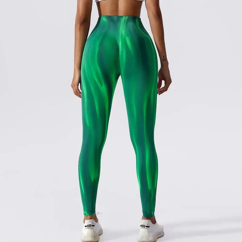 

BabYoung Sexy Grey Yoga Pants For Girls Gym Fiess Sports Leggings Women Running Seamless Tights High Waist Workout Trousers