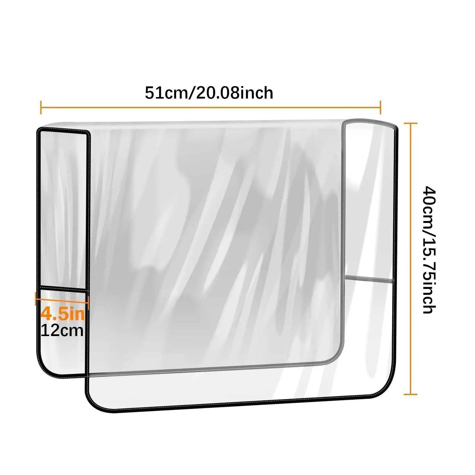 Waterproof PVC Salon Chair Covers Transparent Seat Protector for Spa Office Armchair Cover Prevents Upholstery Stains