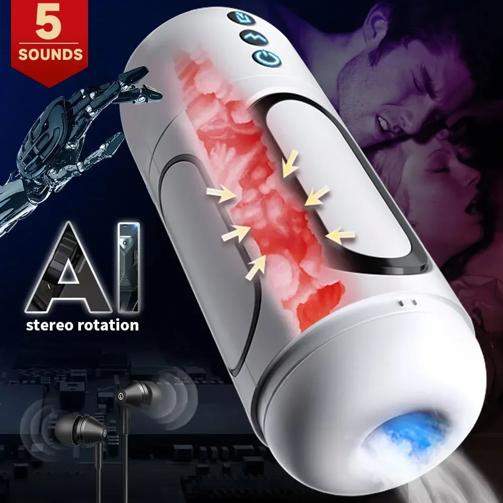 6 Modes Sucking Vibrator Male Masturbator Cup Masturbation Machine Pussy Vaginas Sex Toys for Men Adults 18 Sexy Toys