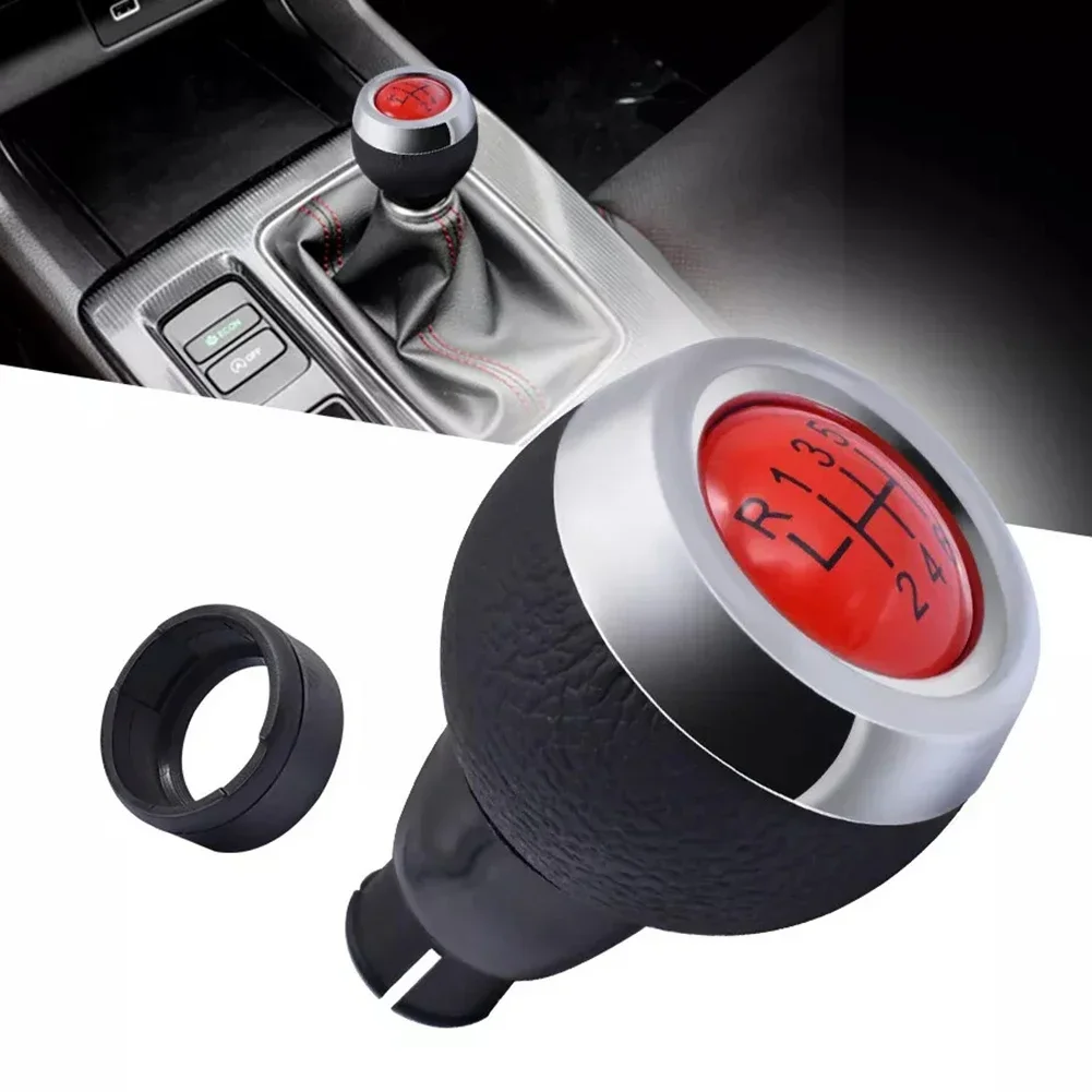 

ABS Plastic Knob As Shown In The Figure 6 Speed Shifter Sleek Silver Finish Stylish Car Interior Enhanced Control