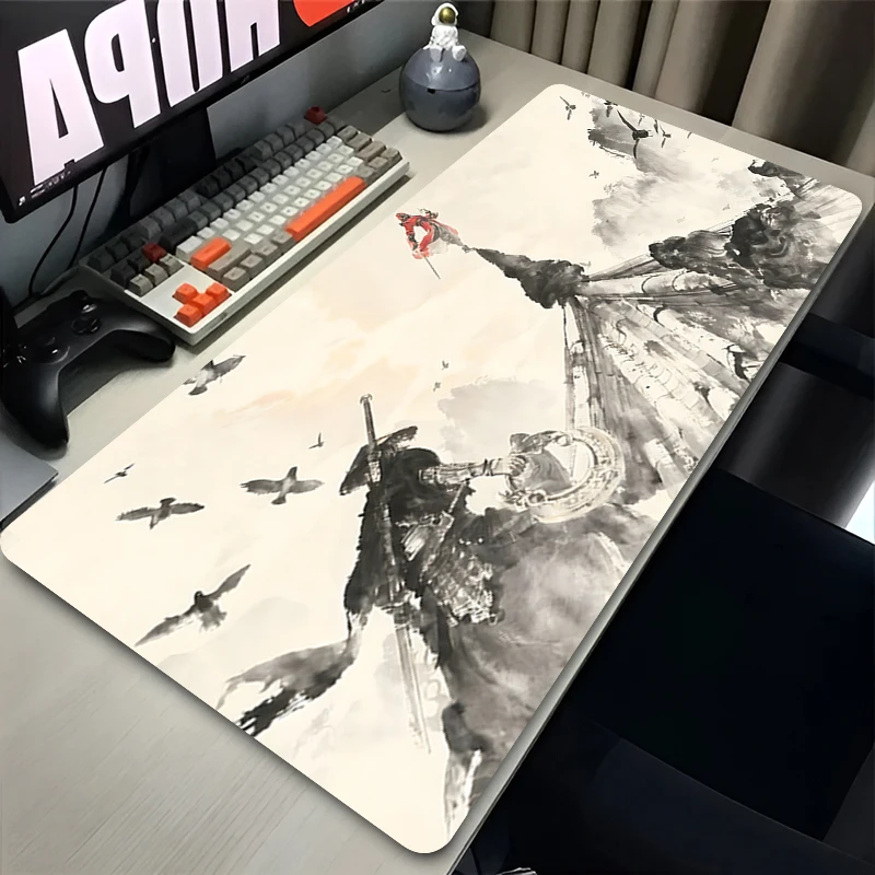 Mousepad Esports Gaming Mouse Pad, Locked Edge Computer Desk Mat,New Game Phantom Blade Zero Anime Style Desktop Mouse Mat