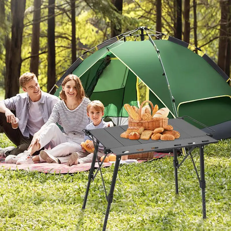 

Camping Table Portable Outdoor Cook Camp Table Lightweight Stable Furniture Folding For Trip Picnic Backyard Car Beach Rv Patio