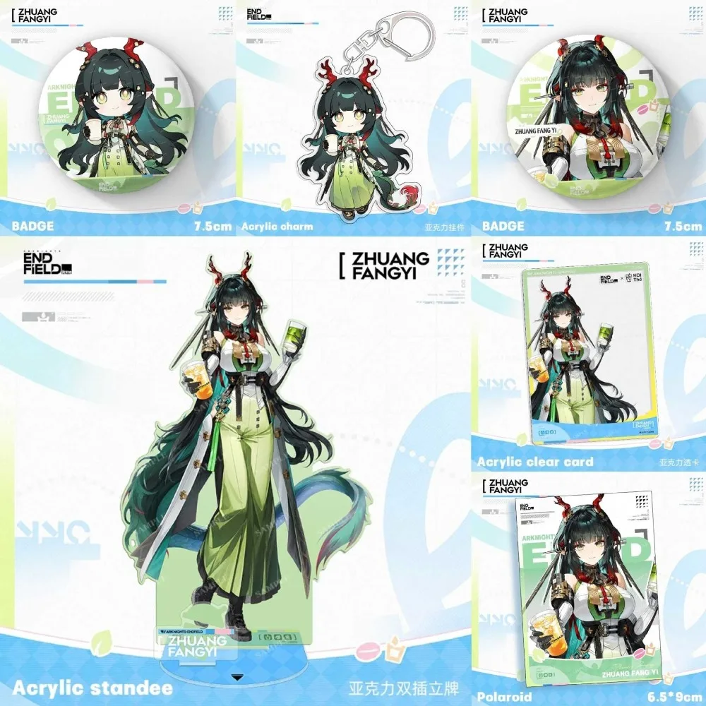 Game Arknights Acrylic Pendant Rosie Camille‌ Zhuang Fangyi Badge Pin Standing Sign Transparent Card Backpack Keychain Ticket