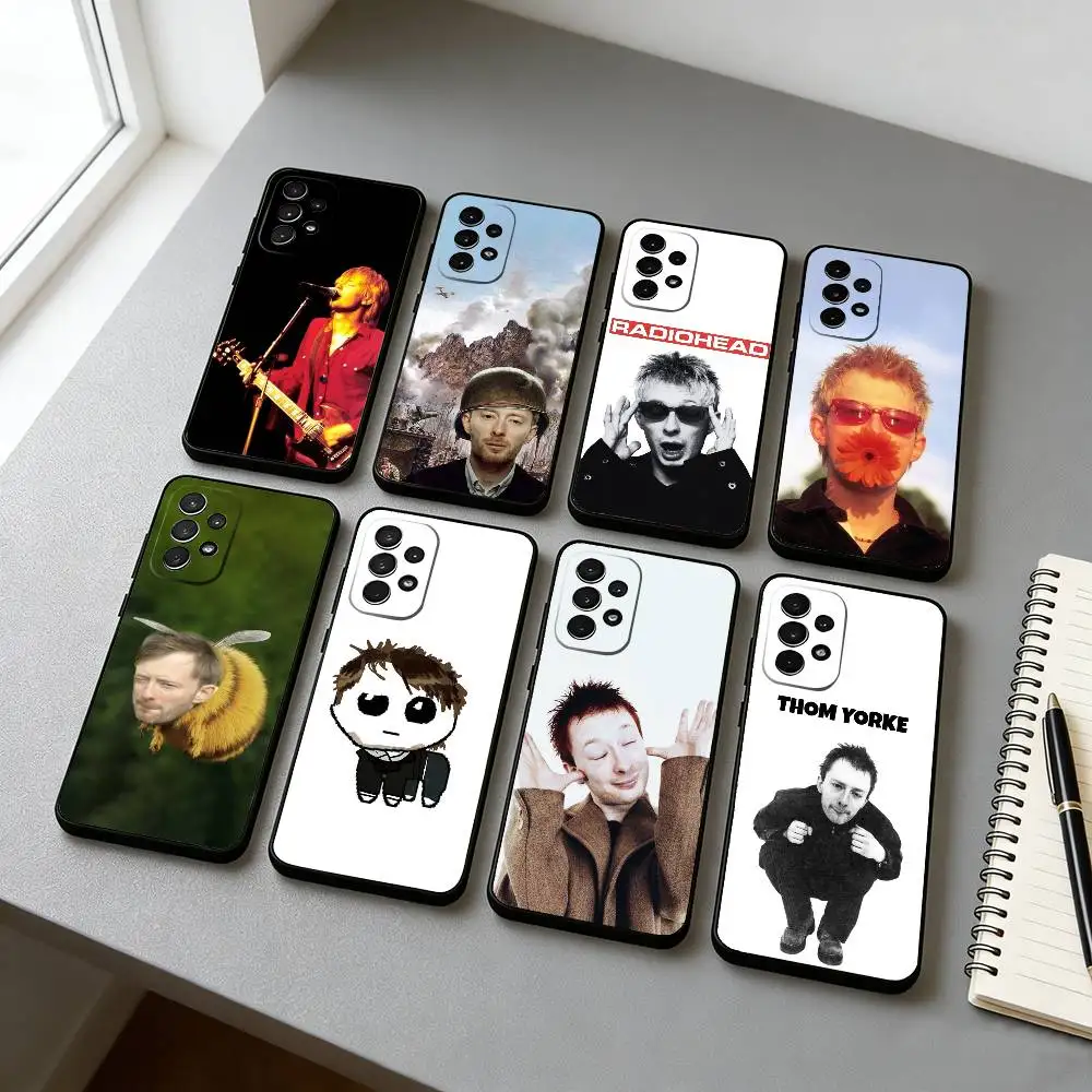 T-Thom Y-Yorke RADIOHEAD Phone Case For Samsung S25,S24,S21,S22,S23,S30,Ultra,S20,Plus,Fe,Soft Silicone Black Cover
